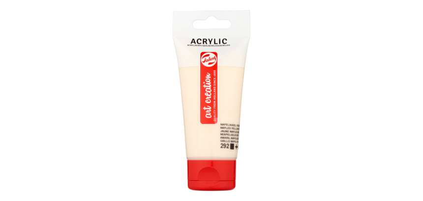 Peinture acrylique Talens Art Creation 224 jaune Naples clair tube 75ml
