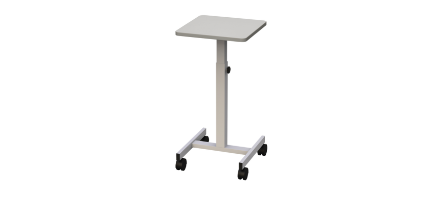 Mobiler Tisch MAUL 37,5 x 39,0cm, Höhe 64-100cm bis 20kg gebremst