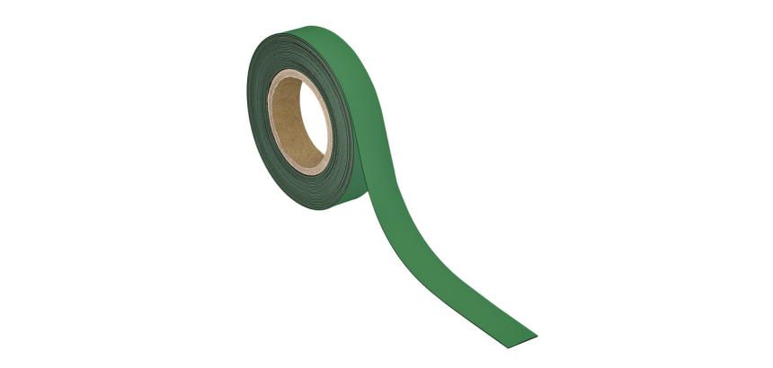 Magnetic marking tape MAUL erasable 10mx30mmx1mm green