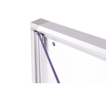 Vitrine murale intérieur MAULextraslim tableau blanc 6x A4 avec serrure