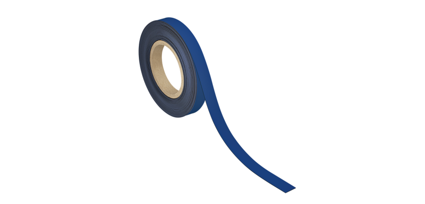 Magnetband MAUL beschreib- und löschbar 10mx20mmx1mm blau
