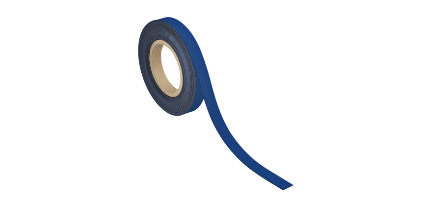 Magnetic marking tape MAUL erasable 10mx20mmx1mm blue