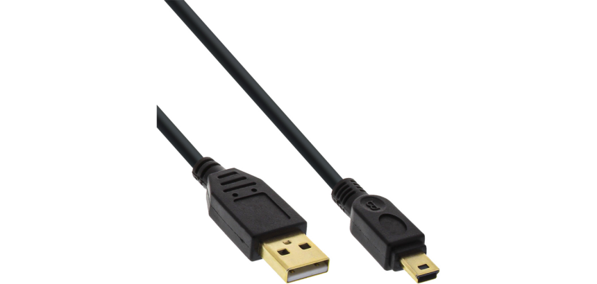 inLine USB-A to USB mini-B Cable 2.0M 5-pin 2m black