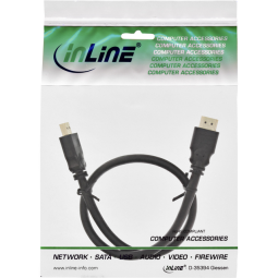 Câble InLine HDMI HD M 5m noir