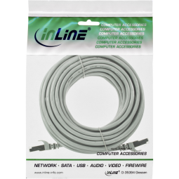 Câble inLine Cat 5e SF/UTP 10m gris