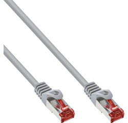 Câble inLine Cat 6 S FTP Cuivre 10m gris
