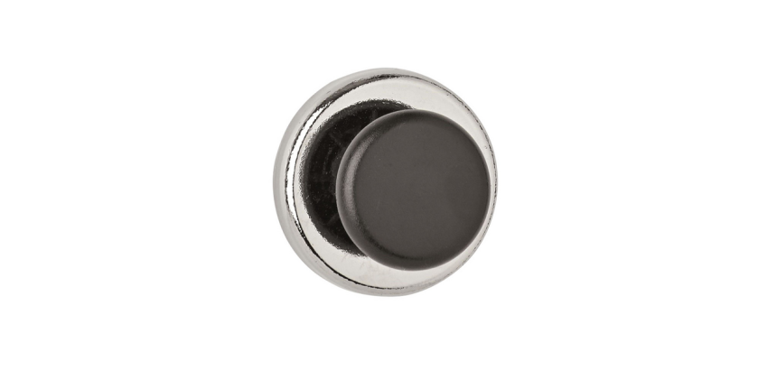 Chromed/black MAUL button magnet 36mm pull 5kg
