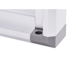 Binnenvitrine wand MAULextraslim whiteboard 1xA4 met slot