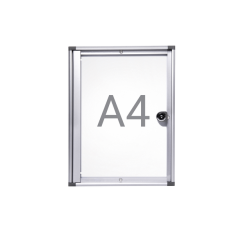 Vitrine murale intérieur MAULextraslim tableau blanc 1x A4 avec serrure