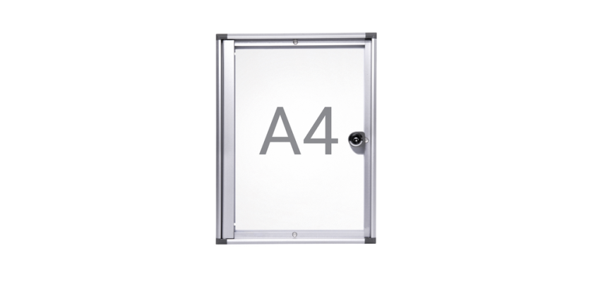 Wandvitrine Innen MAULextraslim Whiteboard 1x A4 mit Schloss