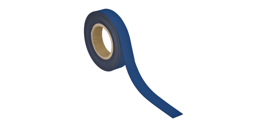 MAUL erasable magnetic marking tape 10m x 30mm x 1mm blue