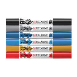 Stylo Duotip Talens Ecoline Paysage urbain set 6 couleurs