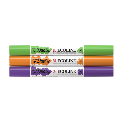 Ecoline Duotip marker secundair set 3 kleuren