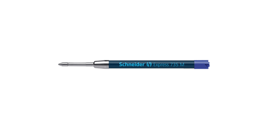 Recharge stylo bille Schneider 735 Express Medium bleu