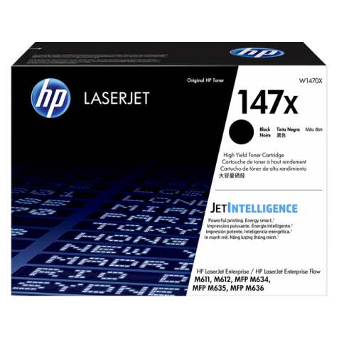 HP 147X - High Yield - black - original - LaserJet - toner cartridge (W1470X)