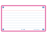 Fiches 'Flash 2.0', 75x125 mm, ligné, bleu