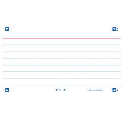 Oxford Flash 2.0 fiche starterkit, ligné, A7, blanc, paquet de 80 feuilles