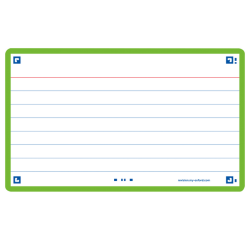 Fiches 'Flash 2.0', 75x125 mm, ligné, bleu