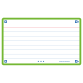 Flashcard Oxford 2.0 75x125mm 80vel 250gr lijn groen