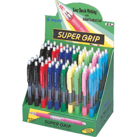 Portemine PILOT Super Grip HB 0,5mm assorti
