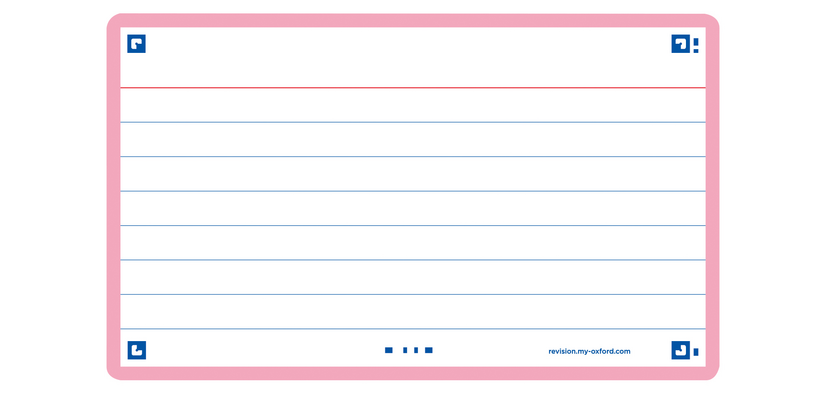 Fiches 'Flash 2.0', 75x125 mm, ligné, bleu