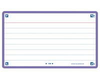 Flashcard Oxford 2.0 75x125mm 80 feuilles 250g ligné violet