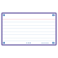 Flashcard Oxford 2.0 75x125mm 80 feuilles 250g ligné violet