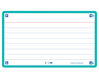 Flashcard Oxford 2.0 75x125mm 80 feuilles 250g ligné menthe