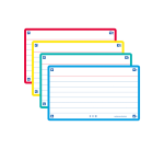 Flashcard Oxford 2.0 75x125mm 80 Blätter 250g liniert sortiert