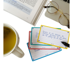 Flashcard Oxford 2.0 75x125mm 80 Blätter 250g liniert sortiert