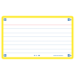 Flashcard Oxford 2.0 75x125mm 80 vel 250gr lijn geel