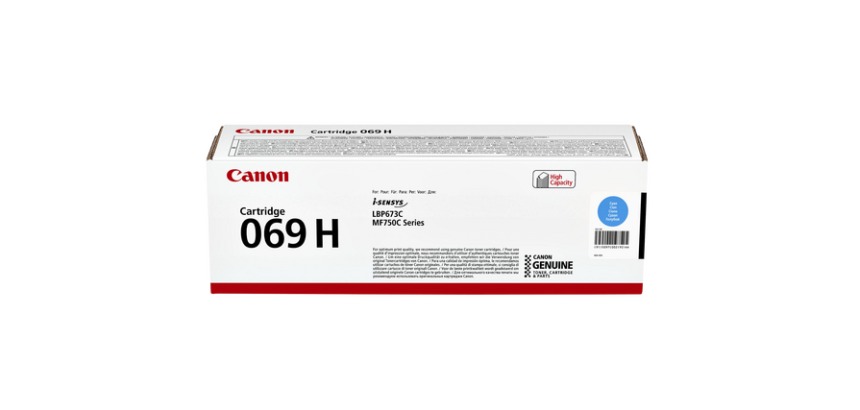 Cartouche toner Canon 069H bleu
