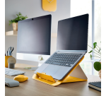 Leitz Ergo Cosy Adjustable Recycled Yellow Laptop Stand