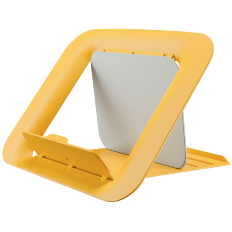 Support ordinateur portable Leitz Ergo Cosy réglable recycle jaune