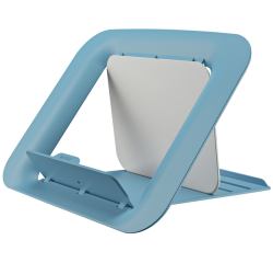 En_soporte para portatil leitz ergo cosy ajustable 4 alturas color azul 310x50x247 mm