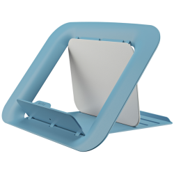 En_soporte para portatil leitz ergo cosy ajustable 4 alturas color azul 310x50x247 mm