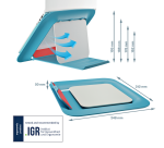 Leitz Ergo Cosy Adjustable Recycled Laptop Stand Blue