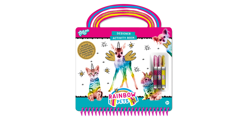 Livre d'activités Totum Rainbow Pets Designer