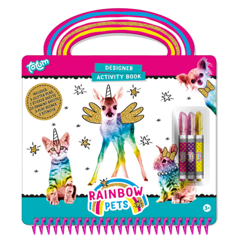 Livre d'activités Totum Rainbow Pets Designer