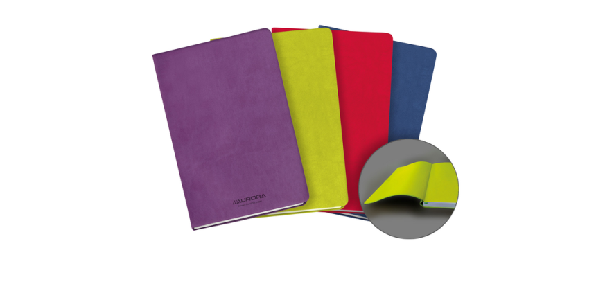 Notitieboek Aurora Capri A5 192blz lijn 80gr assorti