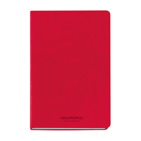 Carnet de notes Aurora Capri A5 192 pages ligné 80g rouge