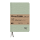 Carnet de notes Aurora Ocean A5 192 pages ligné 80g structure lin vert