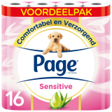 Toiletpapier Page Sensitive Aloë Vera 3-laags wit 140vel