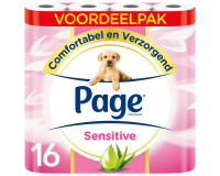 Papier toilette Page Sensitive Aloe Vera 3 épaisseurs blanc 140 feuilles