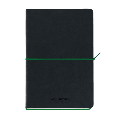 Notitieboek Aurora Tesoro A5 192blz lijn 80gr groen