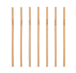 Paille flexible IEZZY carton 6x240mm 100% Fair 200 pièces brun