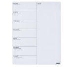 Planning hebdomadaire magnétique Desq 40x30cm