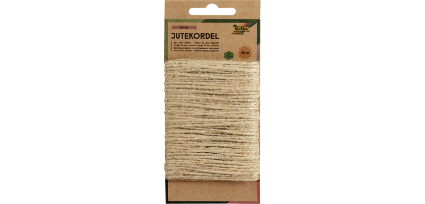Cordon de jute Folia 20m naturel