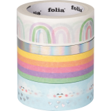 Ruban Washi Folia Hotfoil arc-en-ciel