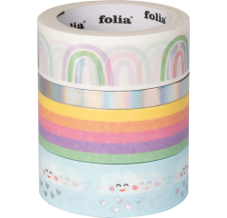 Ruban Washi Folia Hotfoil arc-en-ciel